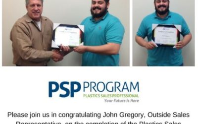 PSP Program – Congratulations John Gregory!